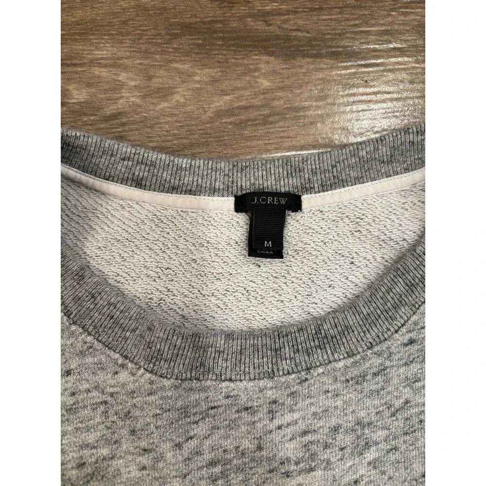 J. Crew‎ Men’s Gray Sweatshirt Size M Cotton Blend Casual